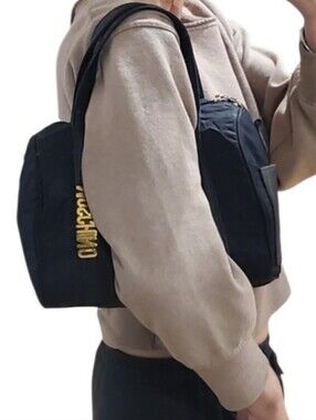 Vintage Moschino Redwall Made in Italy Boston Satchel Bag